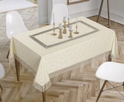 Скатерть TABE KDK AGK с кружевом - 9126