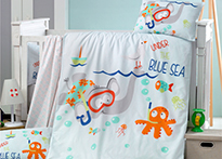 КПБ Victoria baby Ясли Ранфорс Blue Sea - 1133-02