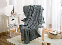 Плед Knitted|Sherpa - 3025-02