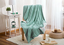 Плед Knitted|Sherpa - 3025-09