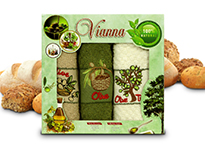 Набор кухонных полотенец Vianna (40x60 - 3 шт) - 8055-06