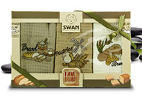 Кухонное полотенце Nilteks Swan Merpatti - 8529-02