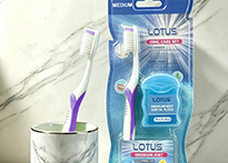 Набор Lotus зубная щётка мягкая и зубная нить - L279YX-4 код40001