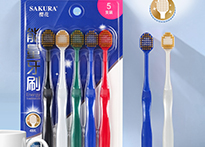 Зубная щётка набор 5 шт. Sakura мягкая - S20-01 код40001