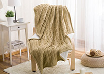 Плед Knitted|Sherpa - 3025-04