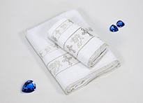 Комплект полотенец для крещения Gulcan Silver (50x90, 70x140) - 8547-02