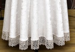 Скатерть Sagol KDK002 круглая крем - 92579