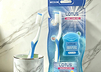 Набор Lotus зубная щётка мягкая и зубная нить - L279YX-3 код40001
