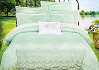 КПБ Cristelle Green жаккард/сатин - QYX-0280-02 код1100