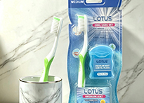 Набор Lotus зубная щётка мягкая и зубная нить - L279YX-2 код40001