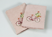 Комплект полотенец Cottonist 3D Kadife - 8414-12