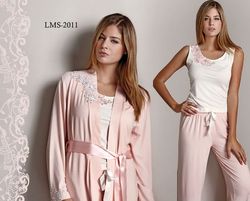 LMS-2011 ПИжама+халат Luisa Moretti - LMS-2011-02 КОД122011